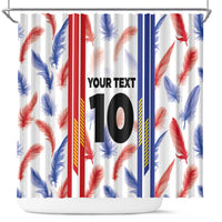 Custom Philippines Champions Football Jersey Shower Curtain LT03 White - Polynesian Pride