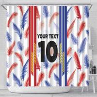 Custom Philippines Champions Football Jersey Shower Curtain LT03 - Polynesian Pride