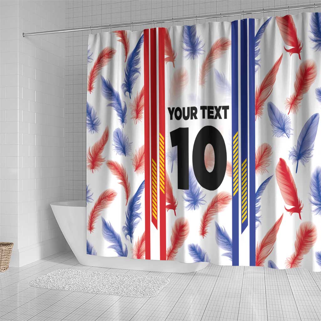 Custom Philippines Champions Football Jersey Shower Curtain LT03 - Polynesian Pride