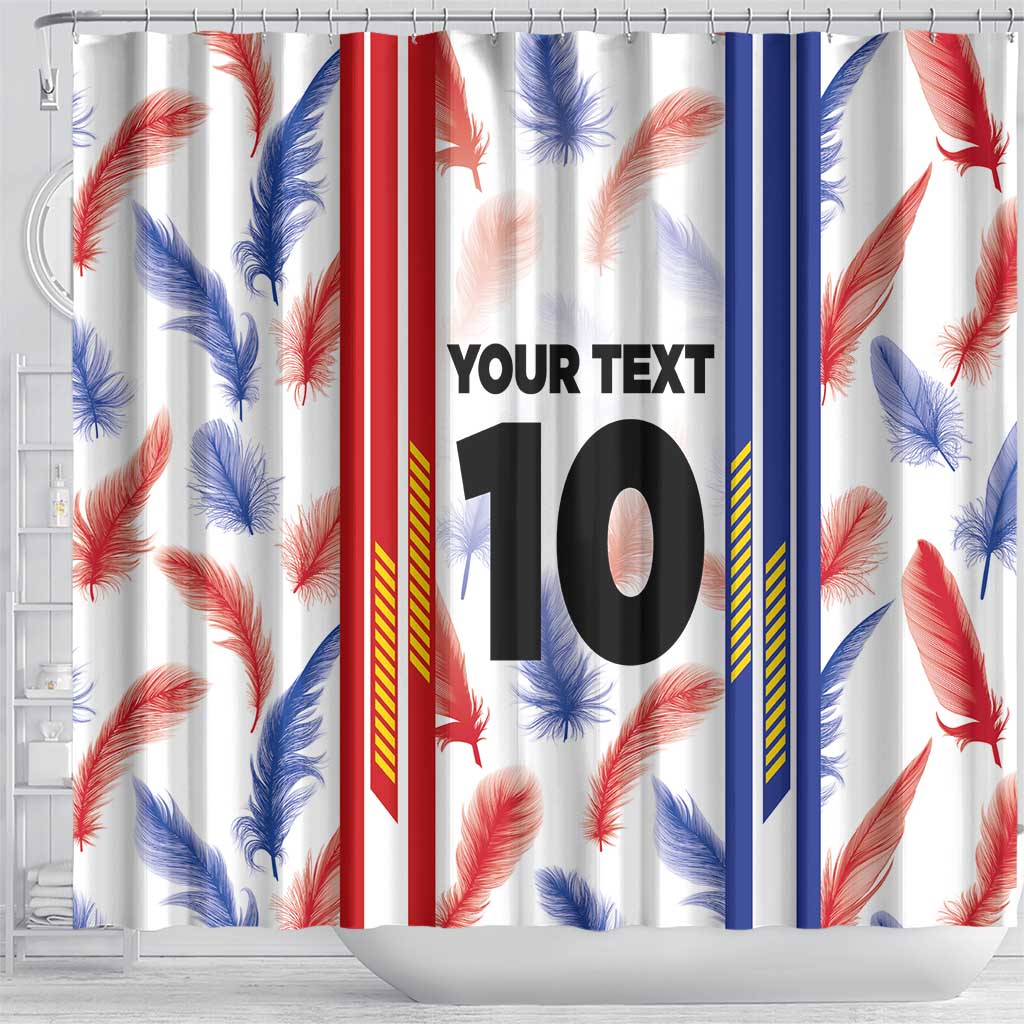 Custom Philippines Champions Football Jersey Shower Curtain LT03 - Polynesian Pride