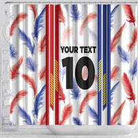 Custom Philippines Champions Football Jersey Shower Curtain LT03 - Polynesian Pride