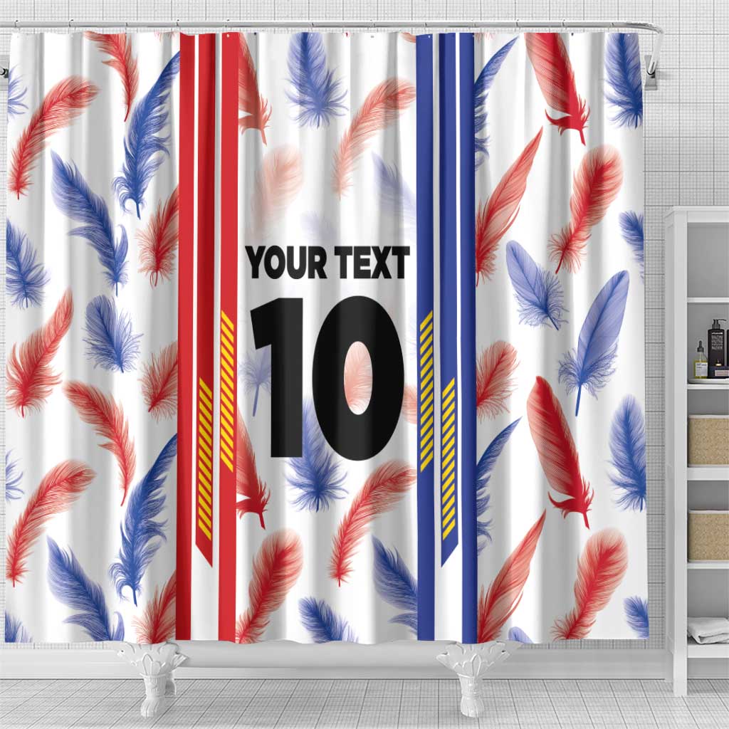 Custom Philippines Champions Football Jersey Shower Curtain LT03 - Polynesian Pride