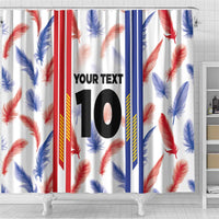 Custom Philippines Champions Football Jersey Shower Curtain LT03 - Polynesian Pride