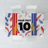 Custom Philippines Champions Football Jersey Tablecloth LT03 White - Polynesian Pride