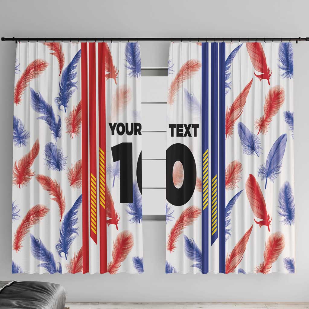 Custom Philippines Champions Football Jersey Window Curtain LT03 With Hooks White - Polynesian Pride