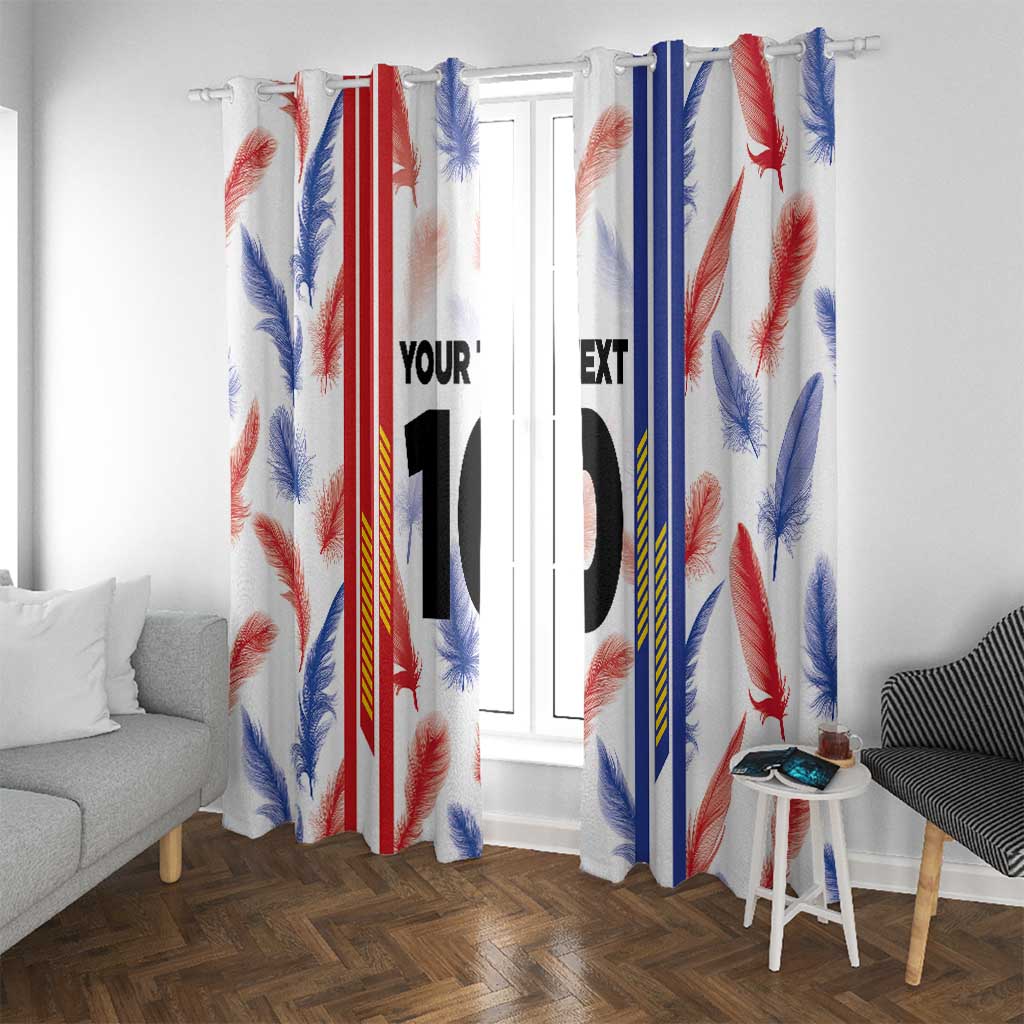Custom Philippines Champions Football Jersey Window Curtain LT03 With Grommets White - Polynesian Pride