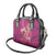 Hawaiian Turtle Love Couple Shoulder Handbag - Sweet Hibiscus and Kakau Pattern Rose Color