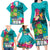 Hawaii Great Aloha Run 40th Anniversary Family Matching Long Sleeve Bodycon Dress and Hawaiian Shirt With Turtle Mascot Marathon Hibiscus and Kakau LT03 - Polynesian Pride