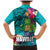 Hawaii Great Aloha Run 40th Anniversary Family Matching Mermaid Dress and Hawaiian Shirt With Turtle Mascot Marathon Hibiscus and Kakau LT03 - Polynesian Pride