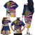 Hawaii Great Aloha Run 40th Anniversary Family Matching Off Shoulder Long Sleeve Dress and Hawaiian Shirt Hibiscus and Kakau Pattern LT03 - Polynesian Pride