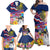 Hawaii Great Aloha Run 40th Anniversary Family Matching Off Shoulder Maxi Dress and Hawaiian Shirt Hibiscus and Kakau Pattern LT03 - Polynesian Pride