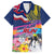 Hawaii Great Aloha Run 40th Anniversary Hawaiian Shirt Hibiscus and Kakau Pattern LT03 Blue - Polynesian Pride