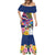 Hawaii Great Aloha Run 40th Anniversary Mermaid Dress Hibiscus and Kakau Pattern LT03 - Polynesian Pride