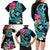 Hawaii Family Matching Long Sleeve Bodycon Dress and Hawaiian Shirt Whale Mix Hibiscus and Kanaka Maoli LT03 - Polynesian Pride