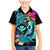 Hawaii Family Matching Mermaid Dress and Hawaiian Shirt Whale Mix Hibiscus and Kanaka Maoli LT03 Son's Shirt Black - Polynesian Pride