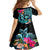 Hawaii Family Matching Summer Maxi Dress and Hawaiian Shirt Whale Mix Hibiscus and Kanaka Maoli LT03 - Polynesian Pride