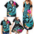 Hawaii Family Matching Summer Maxi Dress and Hawaiian Shirt Whale Mix Hibiscus and Kanaka Maoli LT03 - Polynesian Pride