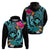 Hawaii Hoodie Whale Mix Hibiscus and Kanaka Maoli LT03 - Polynesian Pride