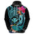 Hawaii Hoodie Whale Mix Hibiscus and Kanaka Maoli LT03 - Polynesian Pride