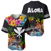 Hawaii Lei Day Baseball Jersey Hibiscus Wreath and Polynesian Pattern LT03 - Polynesian Pride