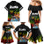 Hawaii Lei Day Family Matching Mermaid Dress and Hawaiian Shirt Hibiscus Wreath and Polynesian Pattern