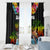 Hawaii Lei Day Window Curtain Hibiscus Wreath and Polynesian Pattern