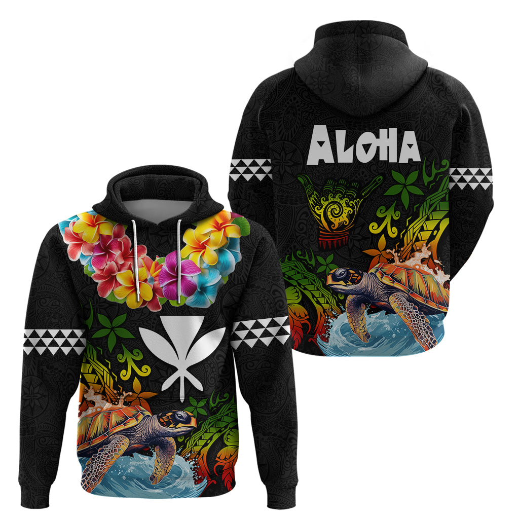 Hawaii Lei Day Zip Hoodie Hibiscus Wreath and Polynesian Pattern LT03 - Polynesian Pride