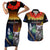 Australia and New Zealand ANZAC Day Couples Matching Short Sleeve Bodycon Dress and Hawaiian Shirt Tui Bird and Koala mix Maori and Aboriginal Pattern