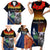 Australia and New Zealand ANZAC Day Family Matching Short Sleeve Bodycon Dress and Hawaiian Shirt Tui Bird and Koala mix Maori and Aboriginal Pattern