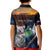 Australia and New Zealand ANZAC Day Kid Polo Shirt Tui Bird and Koala mix Maori and Aboriginal Pattern