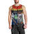 Australia and New Zealand ANZAC Day Men Tank Top Tui Bird and Koala mix Maori and Aboriginal Pattern