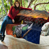 Australia and New Zealand ANZAC Day Quilt Tui Bird and Koala mix Maori and Aboriginal Pattern LT03 - Polynesian Pride