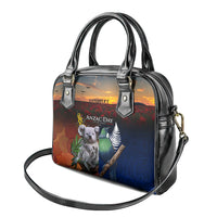 Australia and New Zealand ANZAC Day Shoulder Handbag Tui Bird and Koala mix Maori and Aboriginal Pattern LT03 - Polynesian Pride