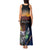 Australia and New Zealand ANZAC Day Tank Maxi Dress Tui Bird and Koala mix Maori and Aboriginal Pattern