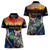 Australia and New Zealand ANZAC Day Women Polo Shirt Tui Bird and Koala mix Maori and Aboriginal Pattern