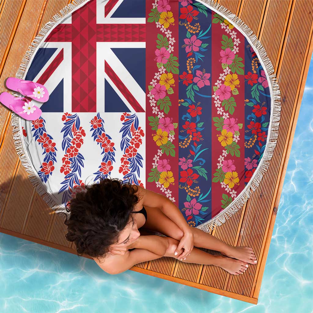 Hawaiian Lei Beach Blanket National Flag Striped Style LT03 - Polynesian Pride
