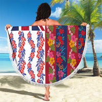 Hawaiian Lei Beach Blanket National Flag Striped Style LT03 - Polynesian Pride