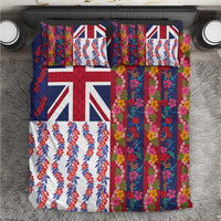 Hawaiian Lei Bedding Set National Flag Striped Style LT03 Red - Polynesian Pride