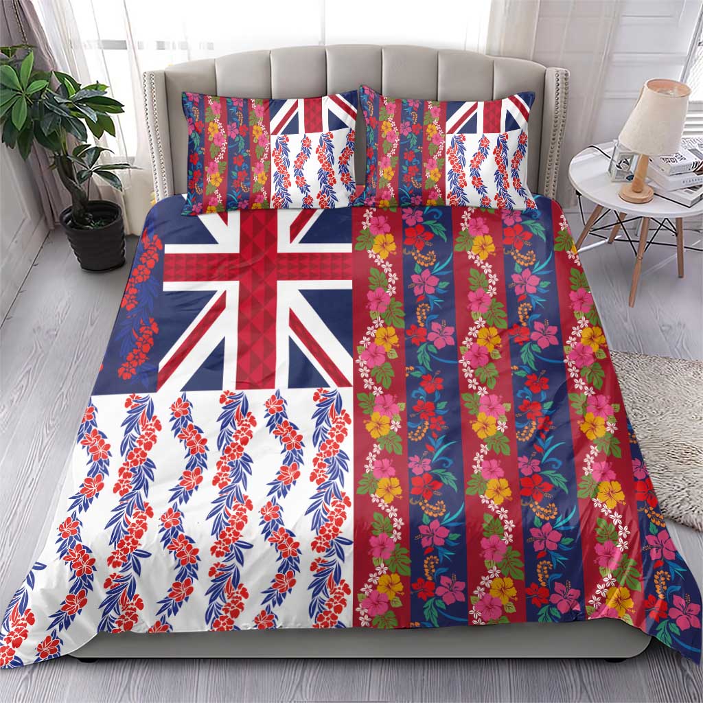 Hawaiian Lei Bedding Set National Flag Striped Style LT03 - Polynesian Pride