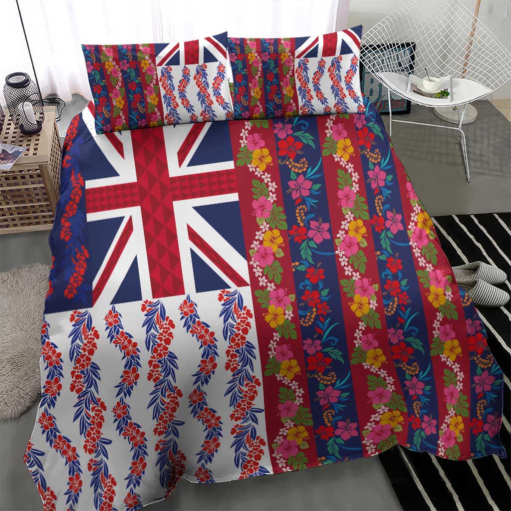 Hawaiian Lei Bedding Set National Flag Striped Style LT03 - Polynesian Pride