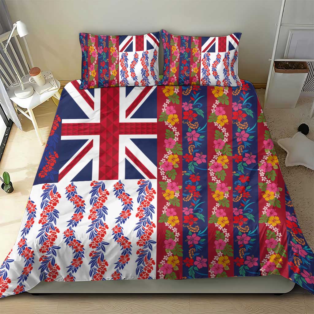 Hawaiian Lei Bedding Set National Flag Striped Style LT03 - Polynesian Pride