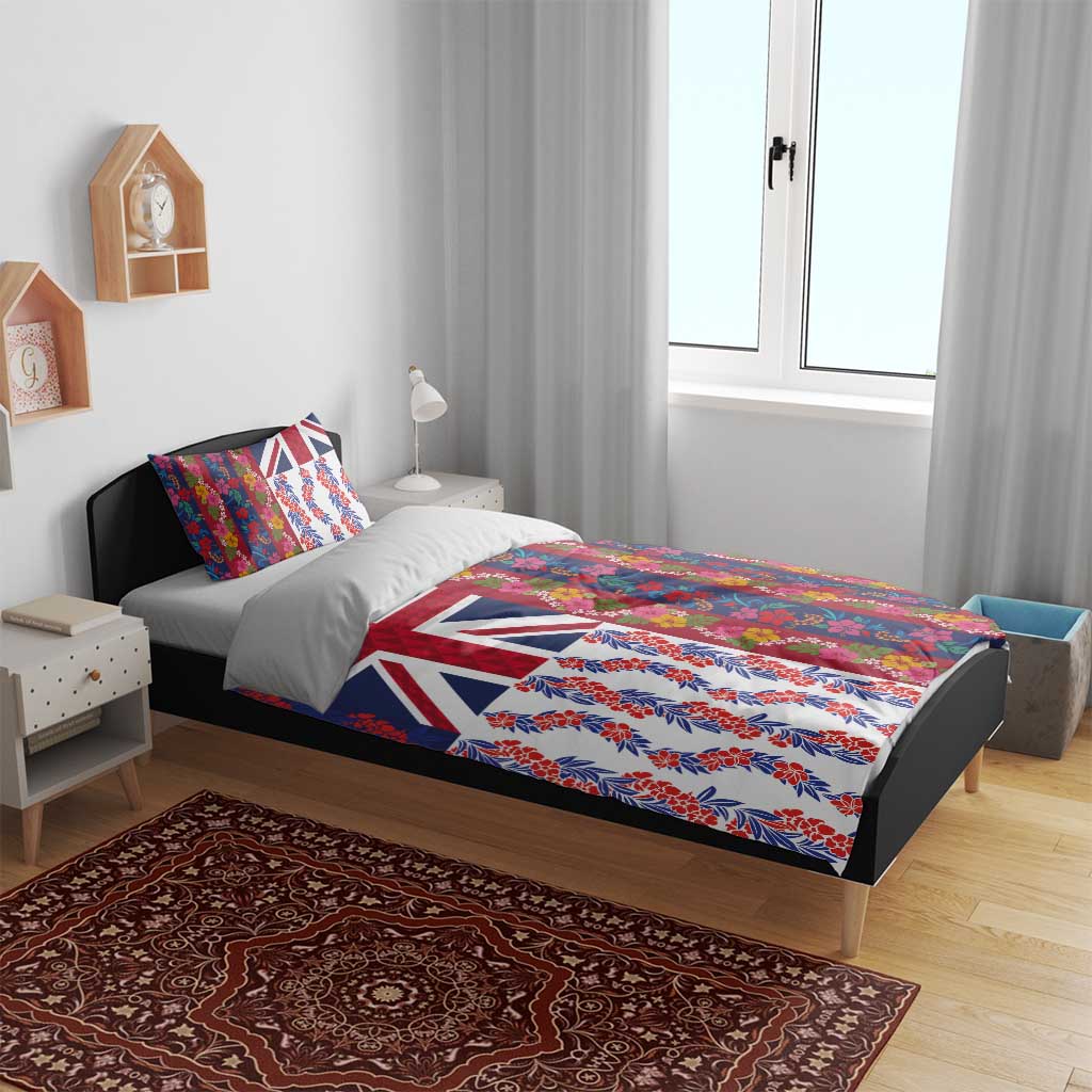 Hawaiian Lei Bedding Set National Flag Striped Style LT03 - Polynesian Pride