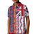 Hawaiian Lei Kid Polo Shirt National Flag Striped Style