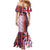 Hawaiian Lei Mermaid Dress National Flag Striped Style