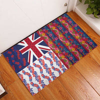 Hawaiian Lei Rubber Doormat National Flag Striped Style LT03 - Polynesian Pride