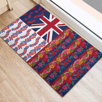 Hawaiian Lei Rubber Doormat National Flag Striped Style LT03 - Polynesian Pride