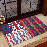 Hawaiian Lei Rubber Doormat National Flag Striped Style LT03 - Polynesian Pride