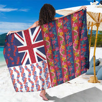 Hawaiian Lei Sarong National Flag Striped Style LT03 One Size 44 x 66 inches Red - Polynesian Pride