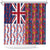 Hawaiian Lei Shower Curtain National Flag Striped Style