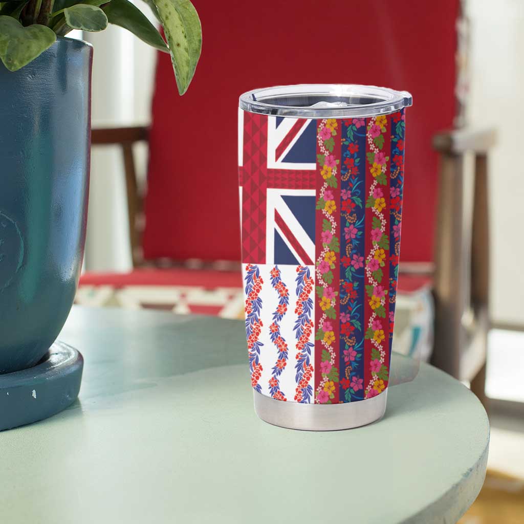 Hawaiian Lei Tumbler Cup National Flag Striped Style LT03 - Polynesian Pride